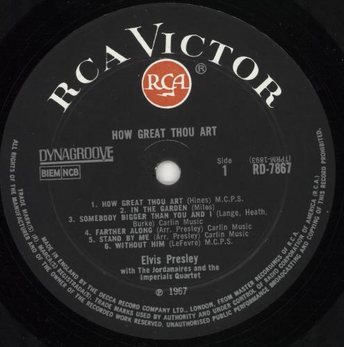 Elvis Presley How Great Thou Art - Red Spot UK vinyl LP